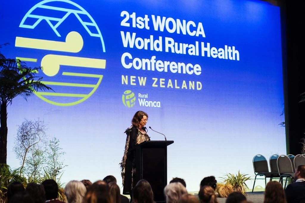 Fiona speaking at the 21st WONCA World Rural Health Conference 2026, New Zealand