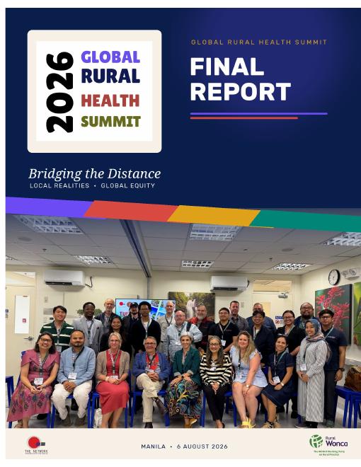 Cover of the Global Rural Health Summit 2026 Final Report