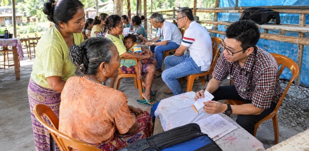 Clinic in Oebelo village hall